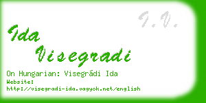 ida visegradi business card